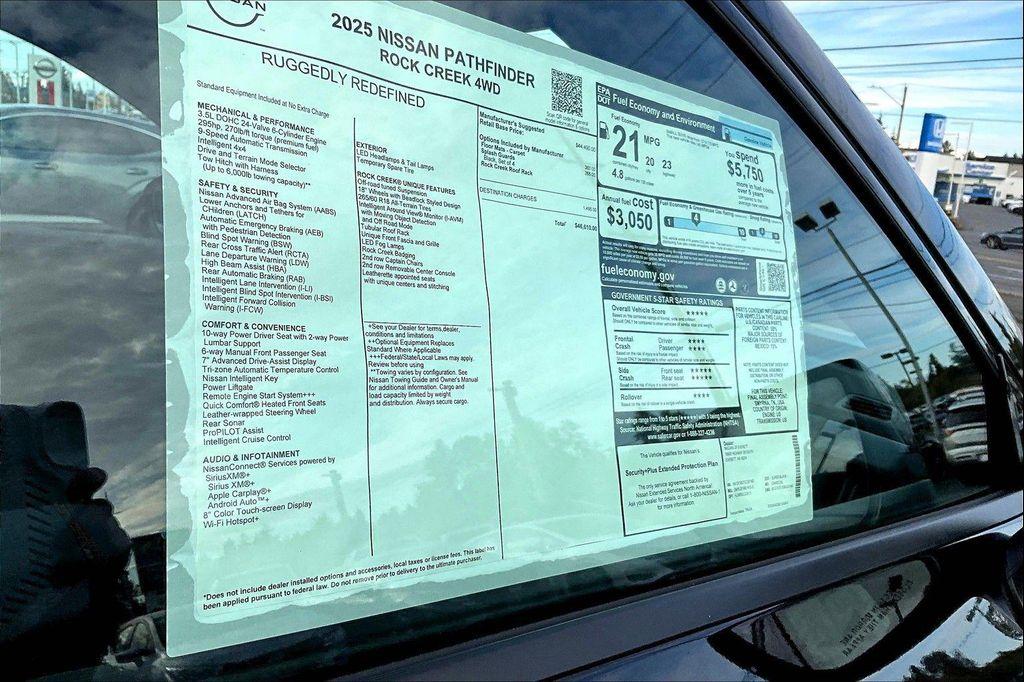 new 2025 Nissan Pathfinder car, priced at $38,120