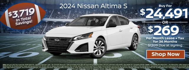 new 2024 Nissan Altima car, priced at $24,356