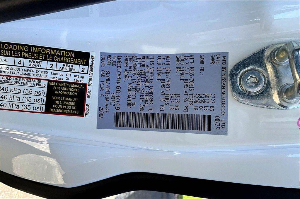 new 2026 Nissan Frontier car, priced at $35,562