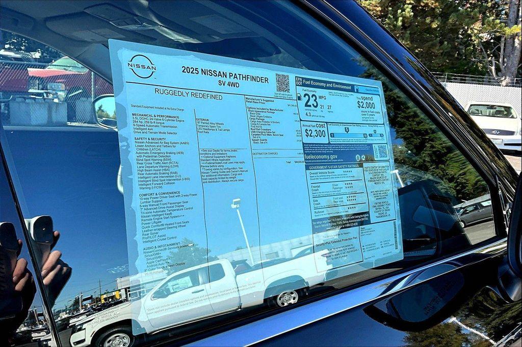 new 2025 Nissan Pathfinder car, priced at $35,752