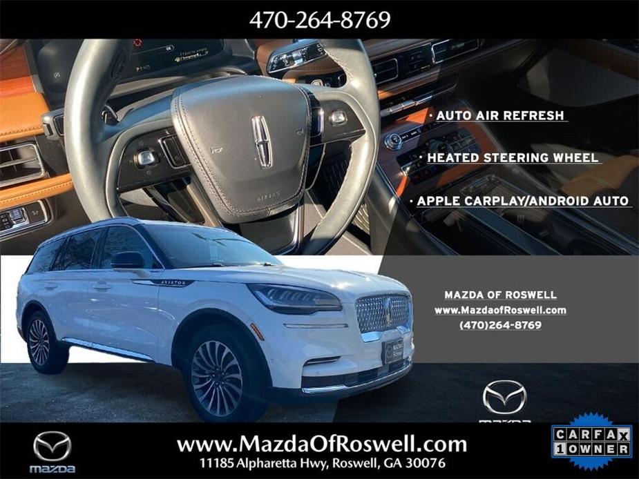 used 2022 Lincoln Aviator car, priced at $48,997