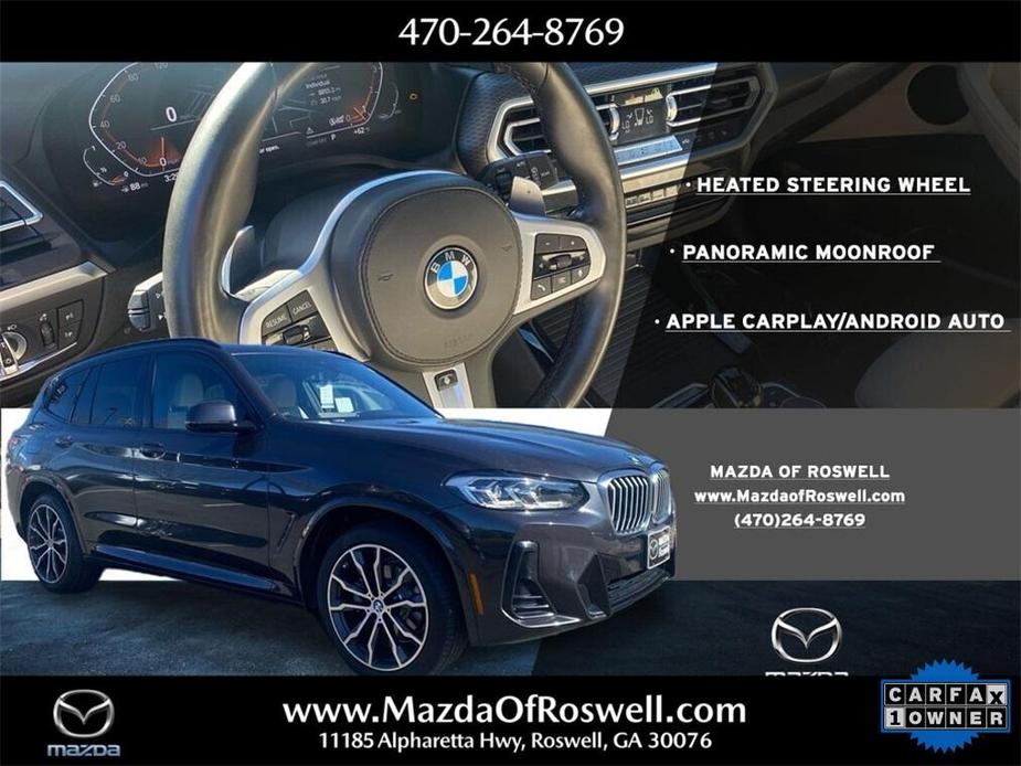 used 2022 BMW X3 car, priced at $37,897