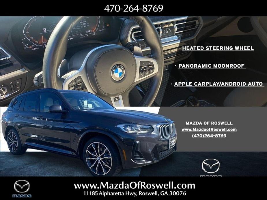 used 2022 BMW X3 car, priced at $36,077
