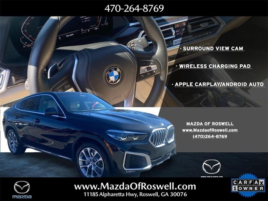 used 2021 BMW X6 car, priced at $54,147