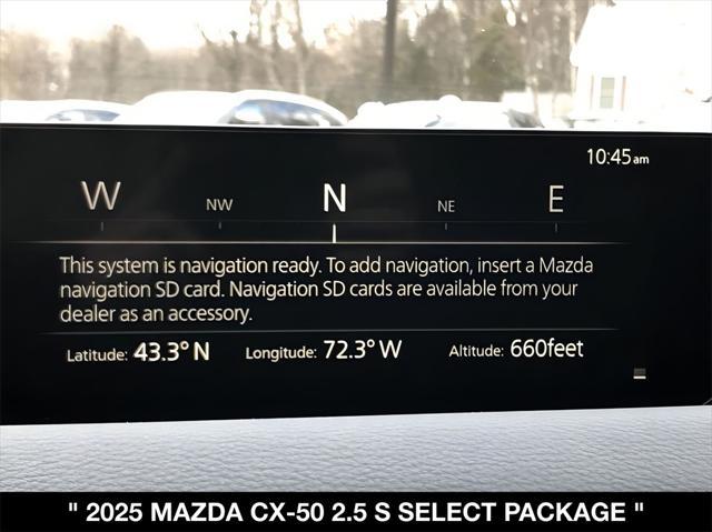 new 2025 Mazda CX-50 car, priced at $30,635