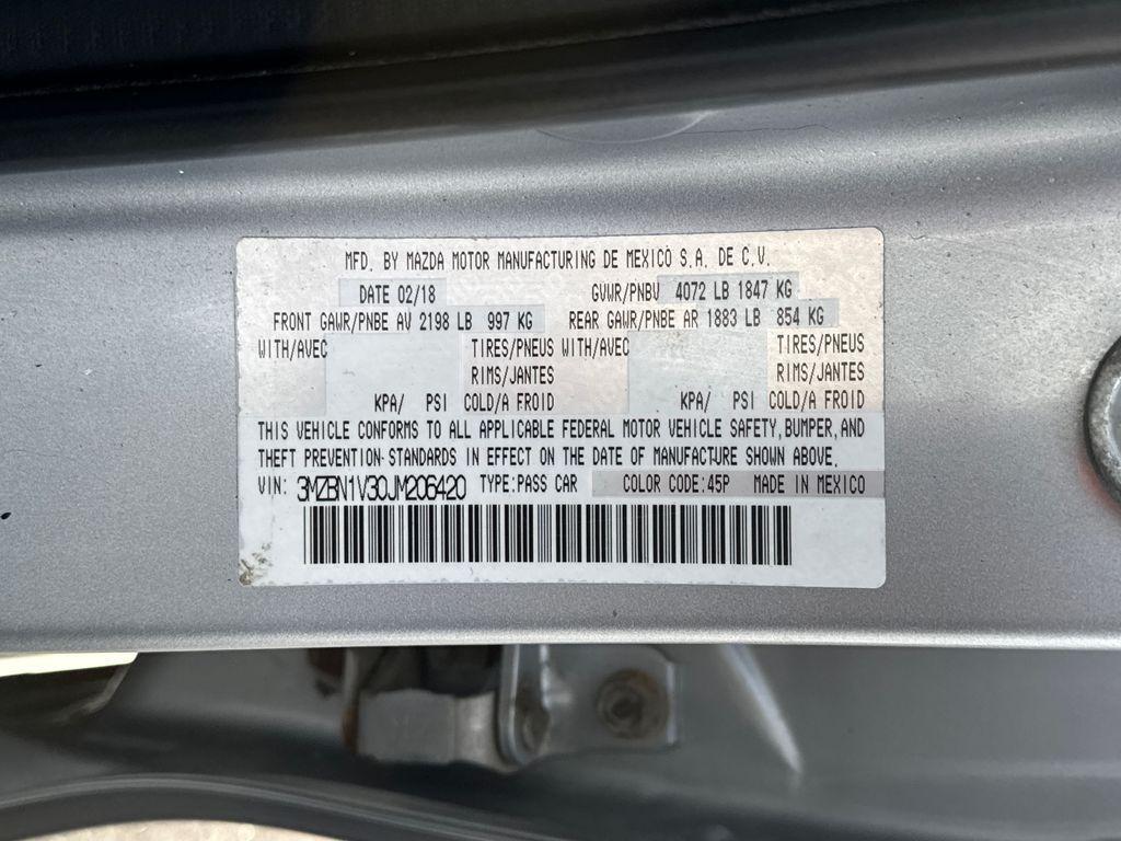 used 2018 Mazda Mazda3 car, priced at $14,400