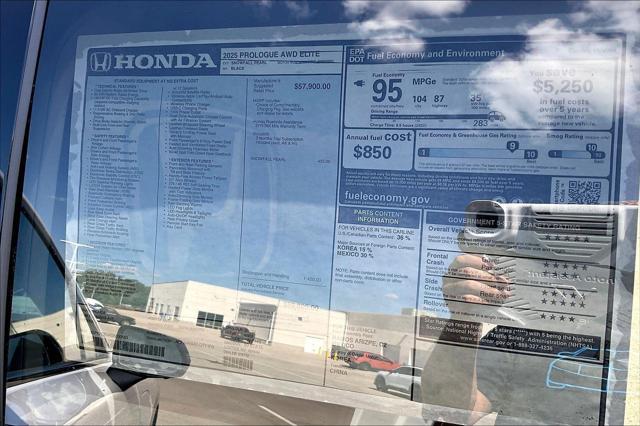 new 2025 Honda Prologue car, priced at $55,049