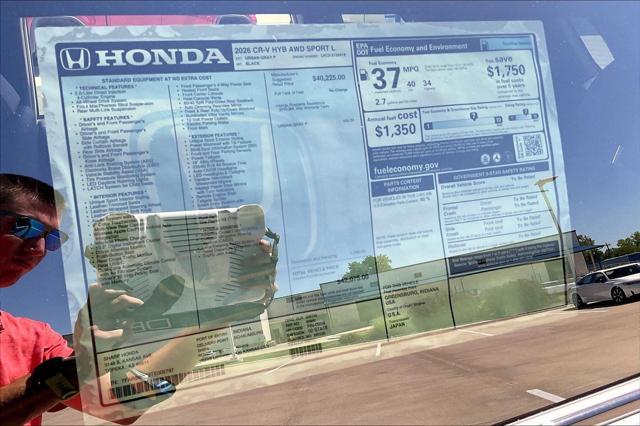 new 2026 Honda CR-V Hybrid car, priced at $42,075