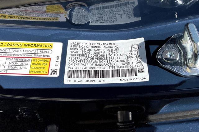 new 2025 Honda Civic Hybrid car, priced at $31,852