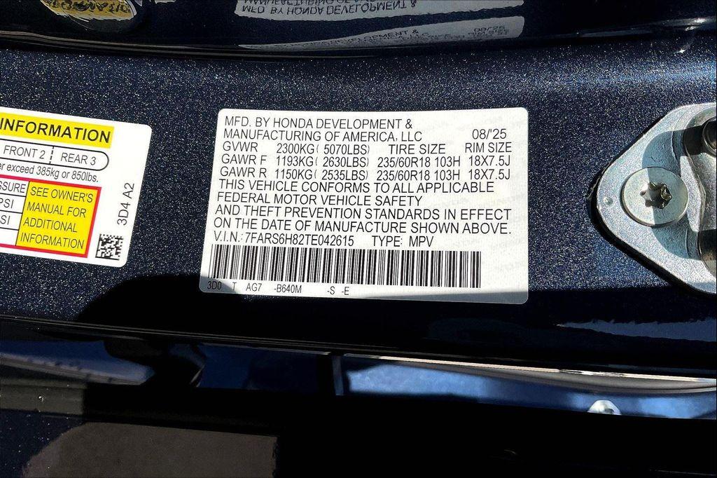 new 2026 Honda CR-V Hybrid car, priced at $41,675