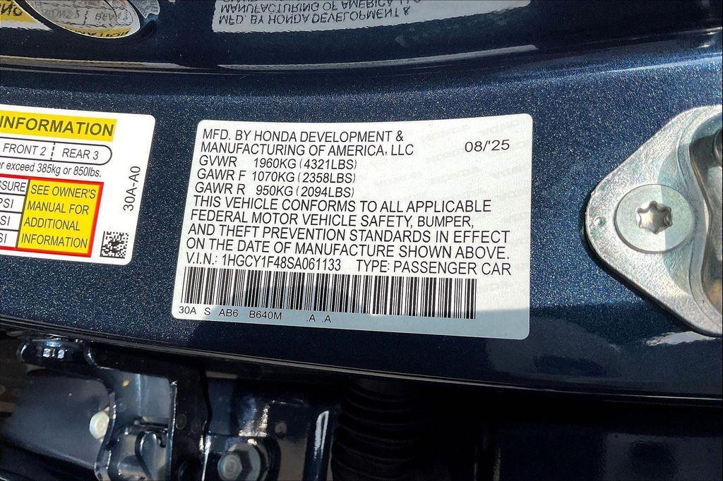 new 2025 Honda Accord car, priced at $30,409