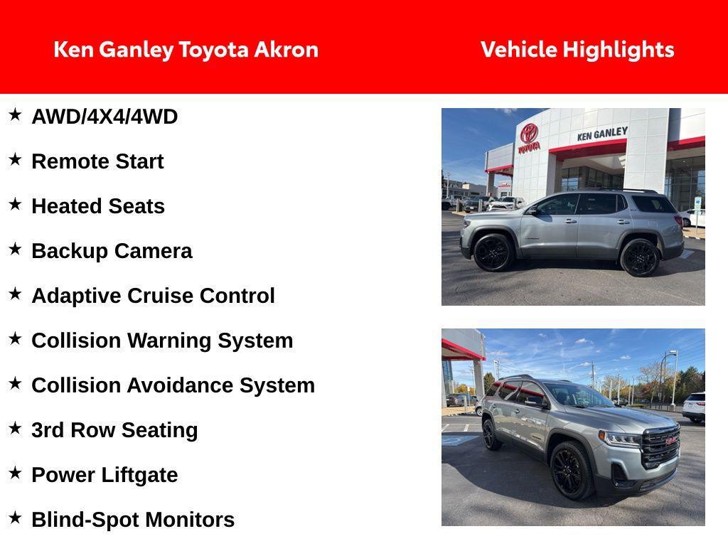 used 2023 GMC Acadia car, priced at $26,320