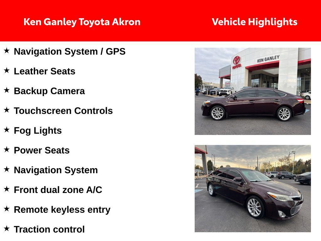 used 2015 Toyota Avalon car, priced at $14,374