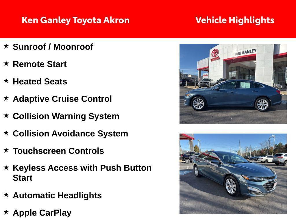 used 2024 Chevrolet Malibu car, priced at $20,893