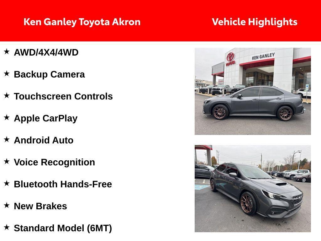 used 2022 Subaru WRX car, priced at $26,896