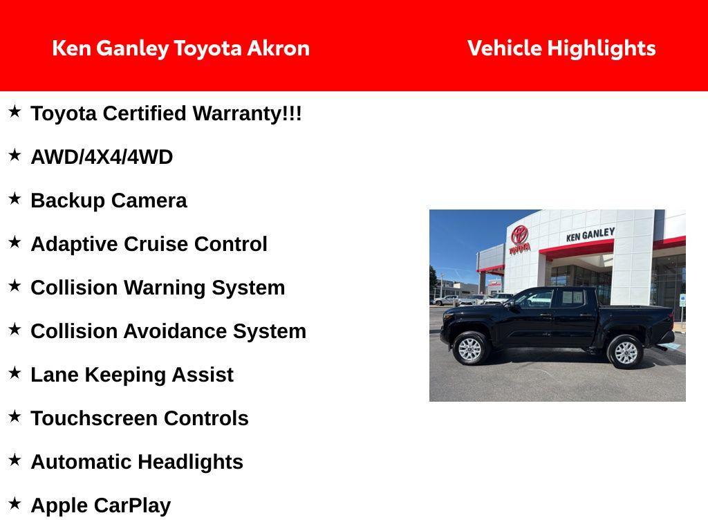 used 2024 Toyota Tacoma car, priced at $35,927