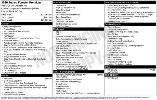 used 2020 Subaru Forester car, priced at $17,473