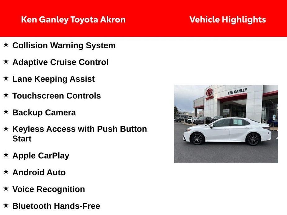 used 2024 Toyota Camry car, priced at $27,448