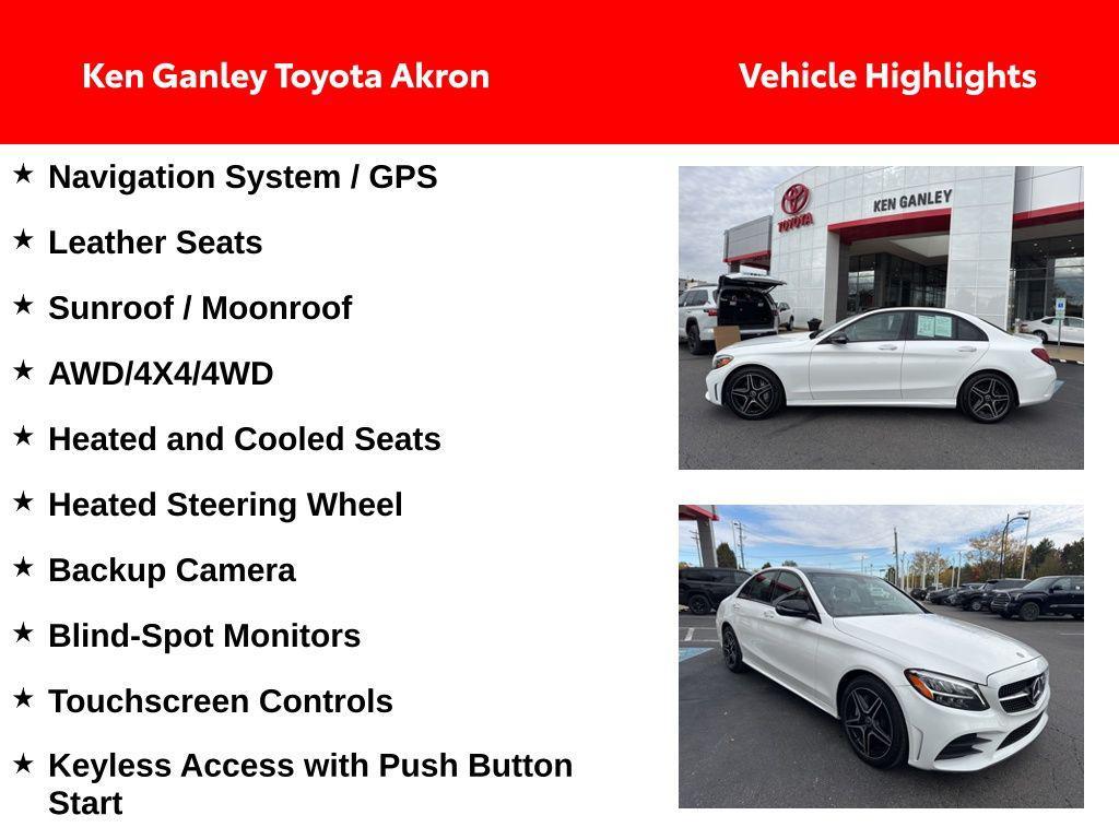 used 2019 Mercedes-Benz C-Class car, priced at $21,927