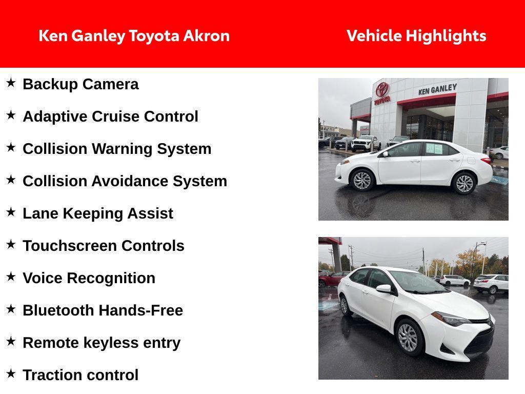 used 2018 Toyota Corolla car, priced at $15,987