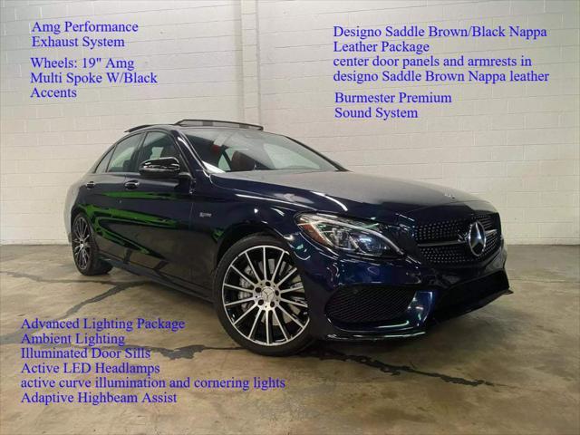 used 2018 Mercedes-Benz AMG C 43 car, priced at $27,498