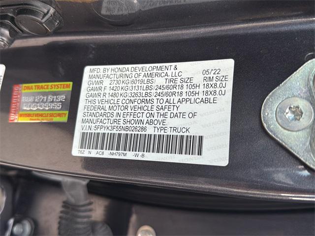 used 2022 Honda Ridgeline car, priced at $26,756