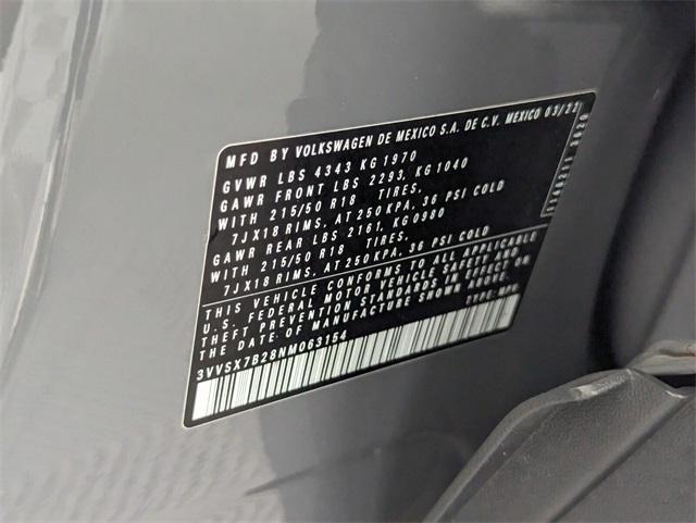 used 2022 Volkswagen Taos car, priced at $17,991