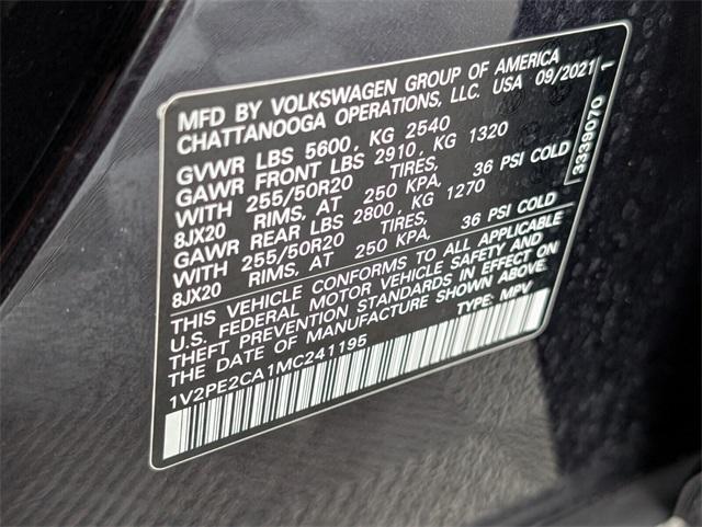used 2021 Volkswagen Atlas Cross Sport car, priced at $23,195