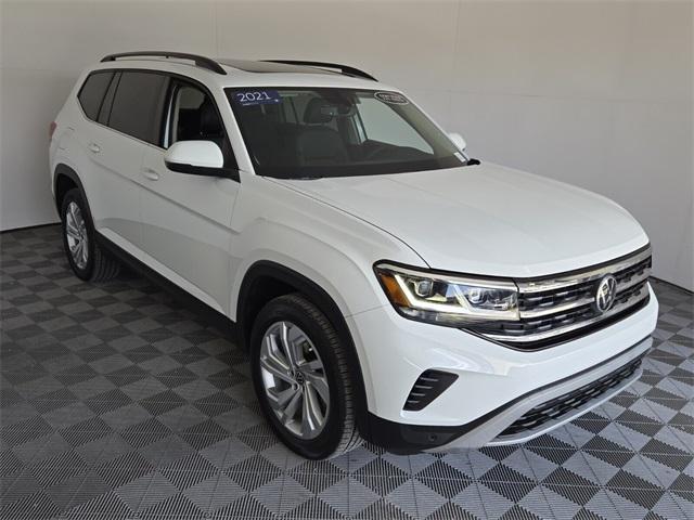 used 2021 Volkswagen Atlas car, priced at $24,149