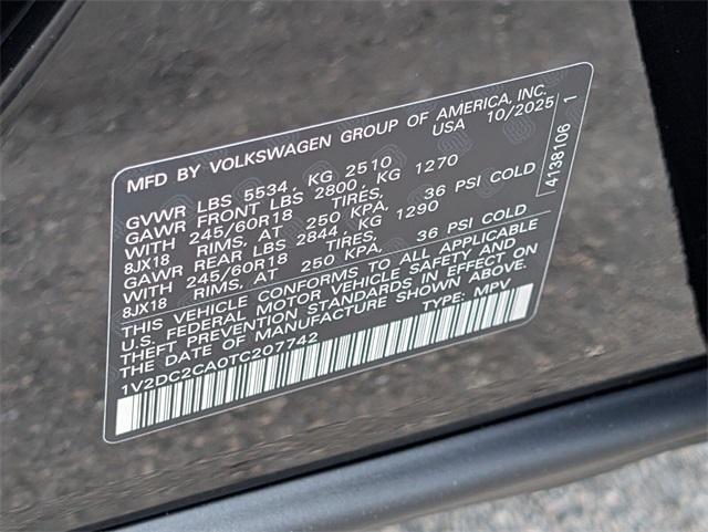 new 2026 Volkswagen Atlas Cross Sport car, priced at $38,385