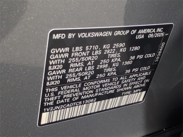 new 2026 Volkswagen Atlas car, priced at $44,614