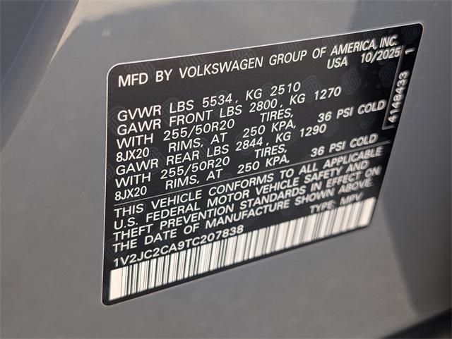 new 2026 Volkswagen Atlas Cross Sport car, priced at $44,316