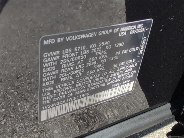 new 2026 Volkswagen Atlas car, priced at $44,700