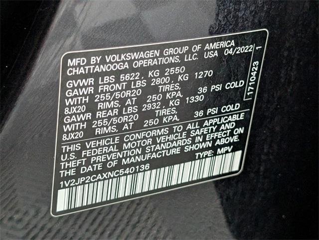 used 2022 Volkswagen Atlas car, priced at $29,270