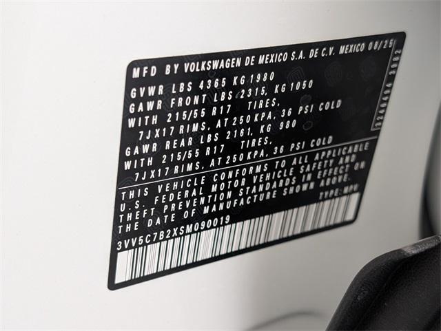 new 2025 Volkswagen Taos car, priced at $26,153