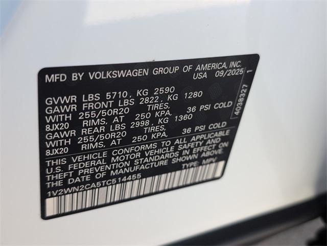 new 2026 Volkswagen Atlas car, priced at $44,617