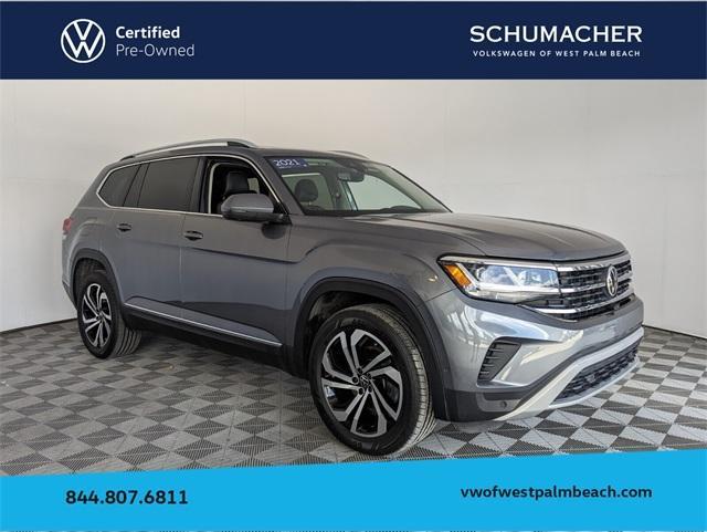 used 2021 Volkswagen Atlas car, priced at $30,056