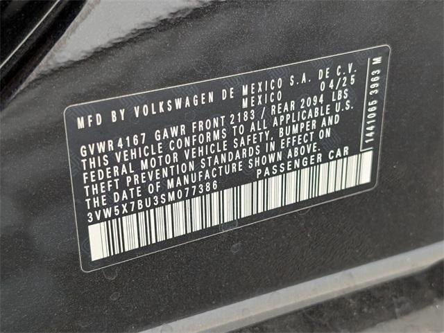 new 2025 Volkswagen Jetta car, priced at $23,247