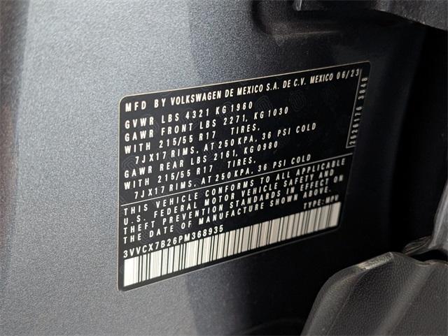 used 2023 Volkswagen Taos car, priced at $20,469