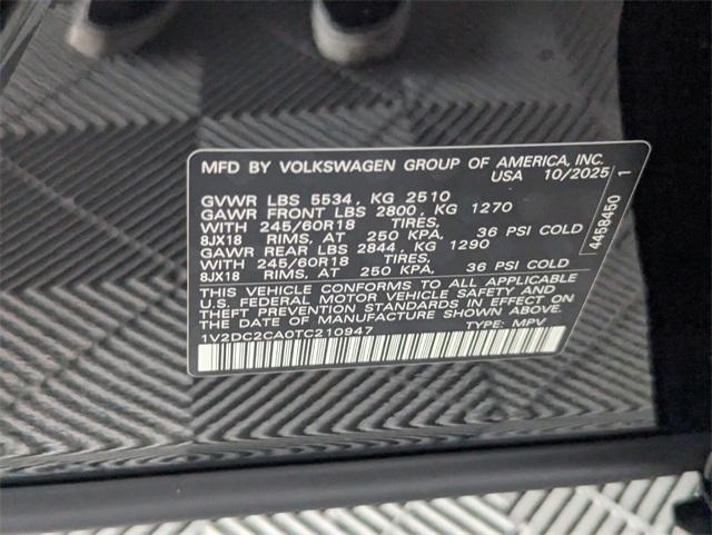 new 2026 Volkswagen Atlas Cross Sport car, priced at $38,385