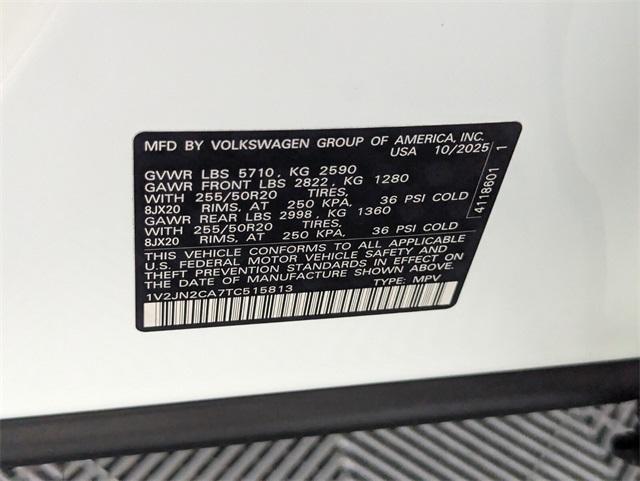 new 2026 Volkswagen Atlas car, priced at $45,649