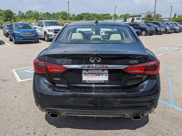 used 2023 INFINITI Q50 car, priced at $27,100