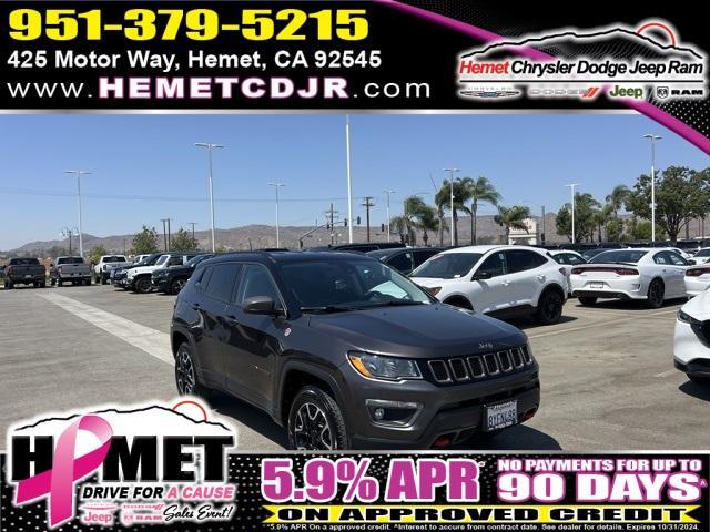 used 2021 Jeep Compass car, priced at $19,498