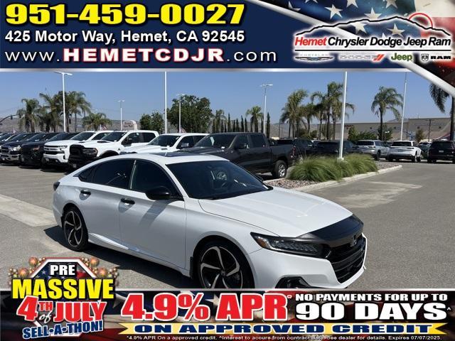 used 2021 Honda Accord car, priced at $25,521