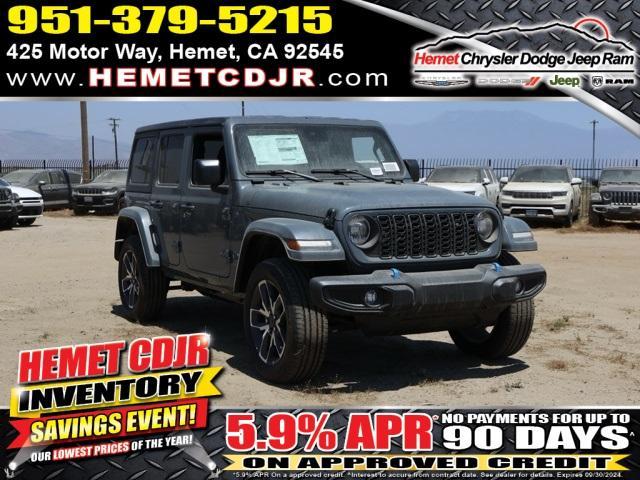 new 2024 Jeep Wrangler 4xe car, priced at $37,004