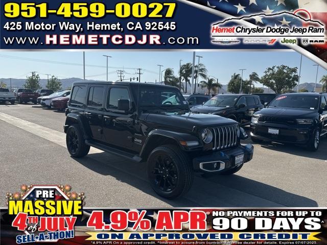 used 2022 Jeep Wrangler Unlimited 4xe car, priced at $29,620