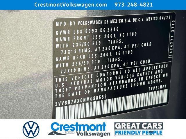 used 2022 Volkswagen Tiguan car, priced at $25,588