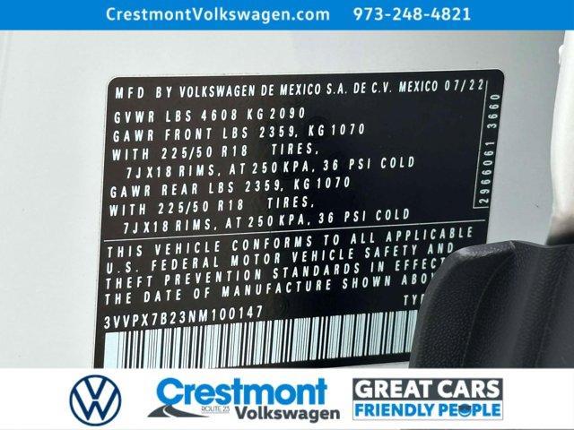 used 2022 Volkswagen Taos car, priced at $22,988