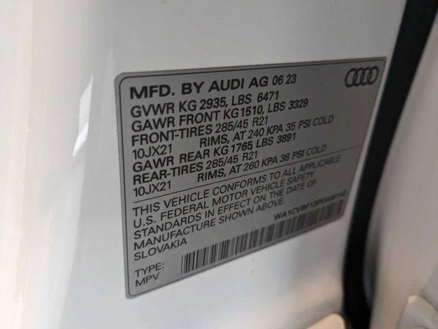 new 2023 Audi Q8 car, priced at $84,615