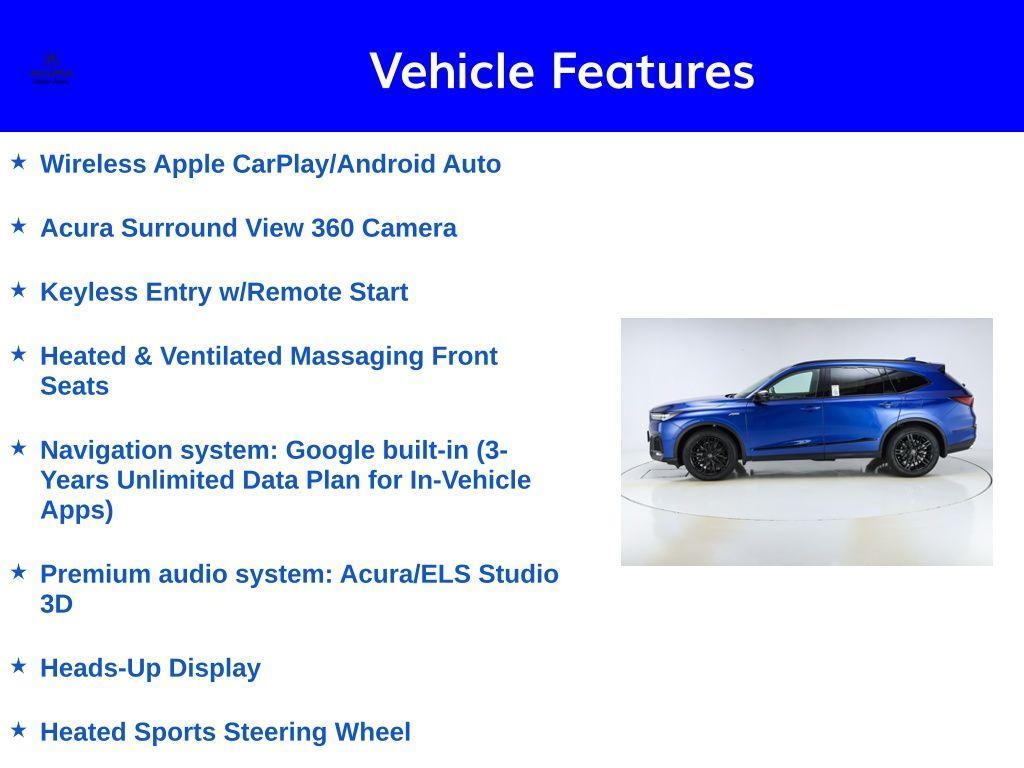 used 2025 Acura MDX car, priced at $63,445